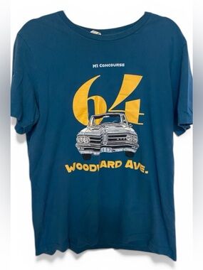 Bella Canvas Blue Short Sleeve Tee with Yellow Graphic